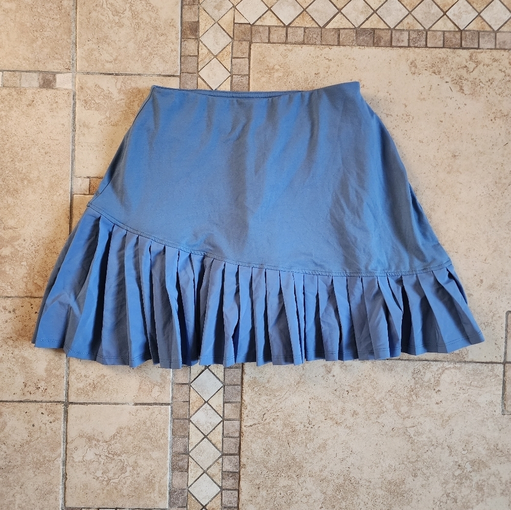 Soybu Blue Skirt with Pleats